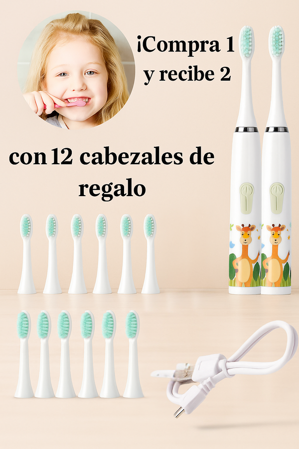 ✔ Compra 1 cepillo y llévate 2  + 12 cabezales de regalo.