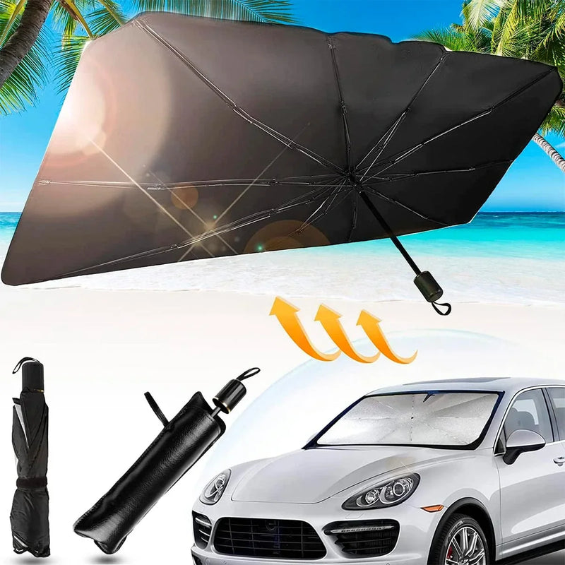 Sombrilla Parasol Plegable Protección Solar Parabrisas